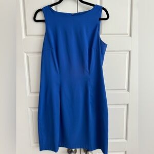 Blue sleeveless dress
